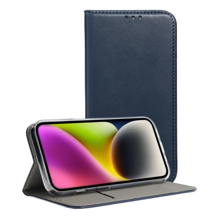 Dėklas Smart Magnetic Samsung A566 A56 5G tamsiai mėlynas