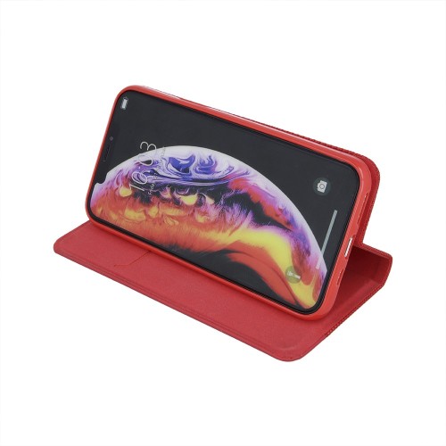 Dėklas Smart Senso Samsung A155 A15 4G/A156 A15 5G raudonas
