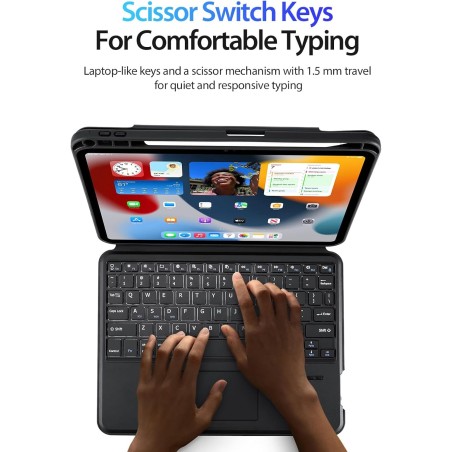 Dėklas su klaviatūra Dux Ducis DK Apple iPad Pro 11 2018/2020/2021/2022 juodas
