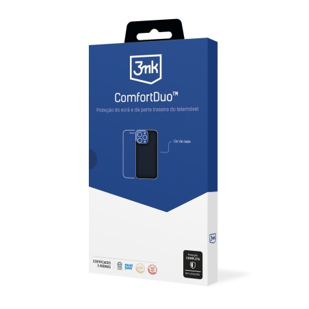 Dėklo ir apsauginio stikliuko rinkinys 3mk ComfortDuo Matt Black Samsung S928 S24 Ultra
