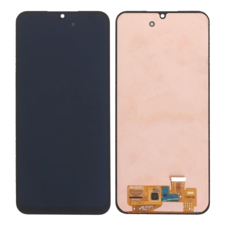 Ekranas Samsung A256 A25 5G su lietimui jautriu stikliuku juodas OLED (real size)