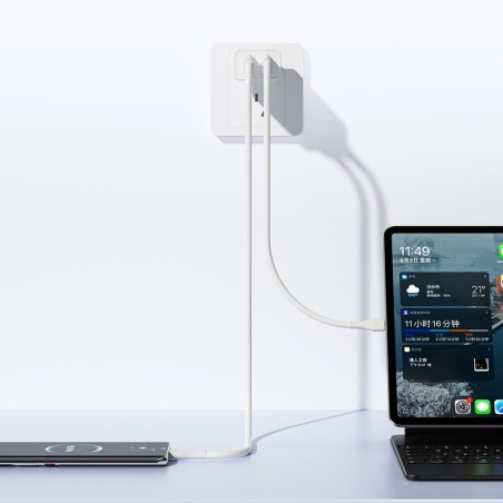 Įkroviklis Awei C15-EU 10W 2xUSB-A baltas
