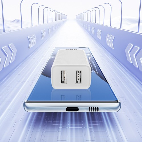 Įkroviklis Awei C15-EU 10W 2xUSB-A baltas