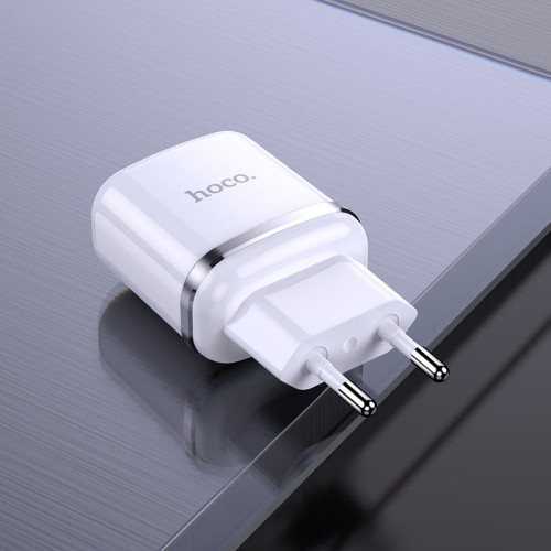 Įkroviklis Hoco N4 12W 2xUSB-A baltas