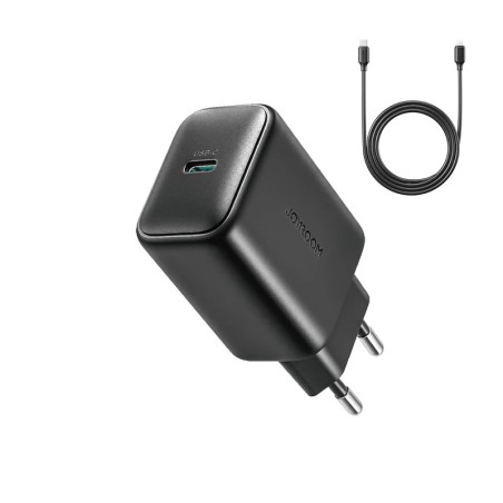 Įkroviklis Joyroom JR-TCF23 25W USB-C + USB-C to USB-C cable 1.0m juodas