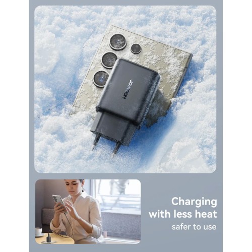 Įkroviklis Joyroom JR-TCF23 25W USB-C + USB-C to USB-C cable 1.0m juodas