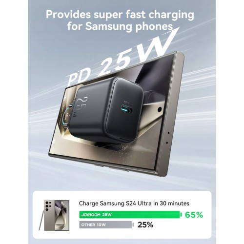 Įkroviklis Joyroom JR-TCF23 25W USB-C juodas
