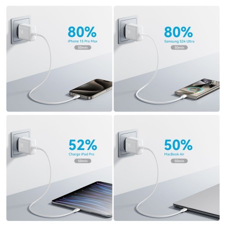 Įkroviklis Joyroom JR-TCF24 30W USB-C baltas