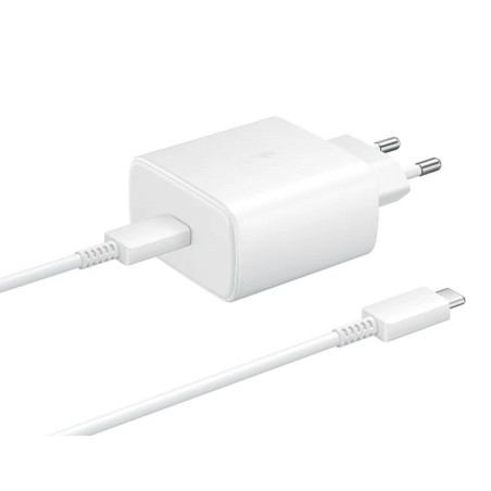 Įkroviklis Samsung EP-TA845 45W + Type-C kabelis 25W baltas