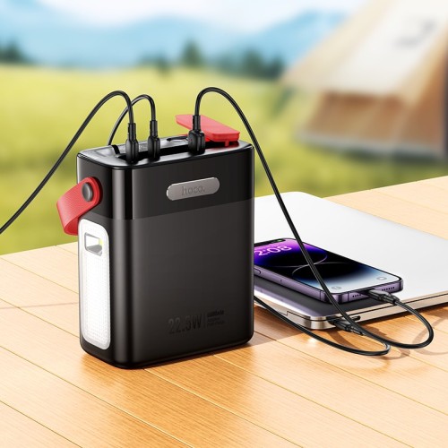 Išorinė baterija Power Bank Hoco J143 22.5W+PD20W 80000mAh juoda