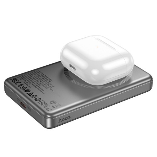 Išorinė baterija Power Bank Hoco Q26A PD20W Magnetic 10000mAh juoda