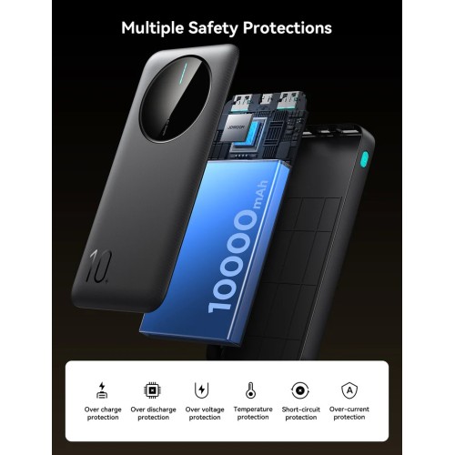 Išorinė baterija Power Bank Joyroom JR-PBF12 10000mAh juoda