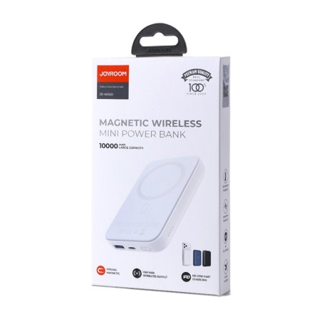 Išorinė baterija Power Bank Joyroom JR-W020 20W Magnetic Wireless 10000mAh juoda
