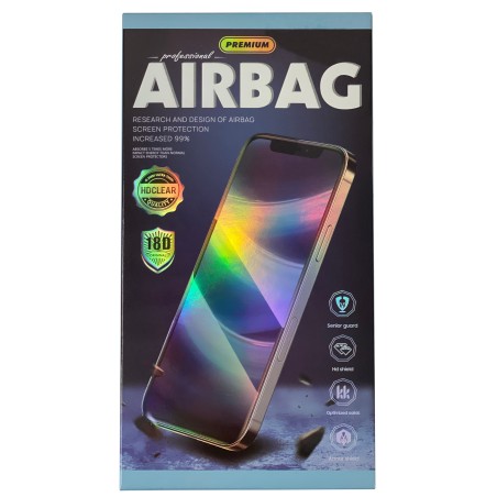 LCD apsauginis stikliukas 18D Airbag Shockproof Samsung A145 A14 4G/A146 A14 5G juodas