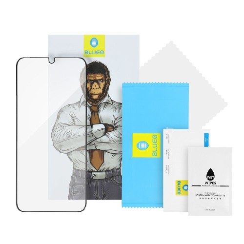 LCD apsauginis stikliukas 5D Mr. Monkey Glass (Strong HD) Apple iPhone 14 juodas