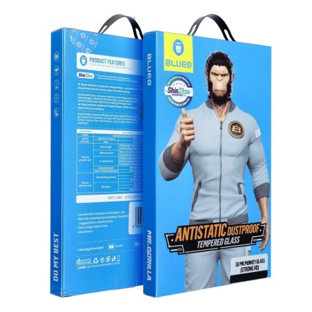 LCD apsauginis stikliukas 5D Mr. Monkey Glass (Strong Lite) Samsung A356 A35 5G/A556 A55 5G juodas