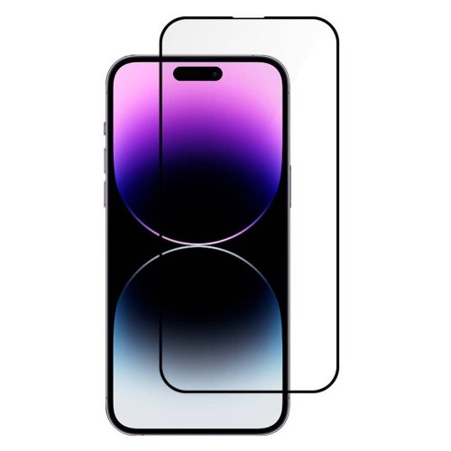 LCD apsauginis stikliukas Adpo 5D Full Glue Apple iPhone 14 lenktas juodas