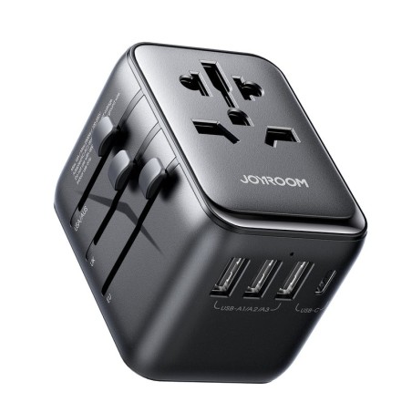 Universalus kelioninis įkroviklis Joyroom JR-TCW01 15W 3xUSB-A/USB-C juodas