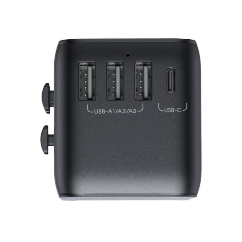 Universalus kelioninis įkroviklis Joyroom JR-TCW01 15W 3xUSB-A/USB-C juodas