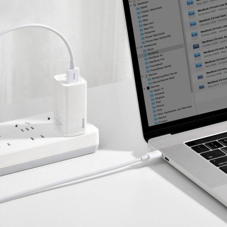 USB kabelis Baseus Superior iš USB į Type-C 66W 1.0m baltas CATYS-02