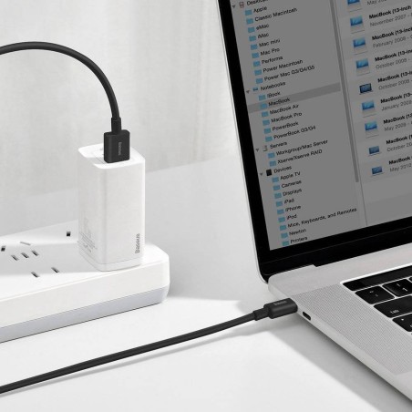 USB kabelis Baseus Superior iš USB į Type-C 66W 1.0m juodas CATYS-01
