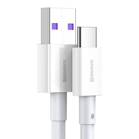 USB kabelis Baseus Superior iš USB į Type-C 66W 2.0m baltas CATYS-A02