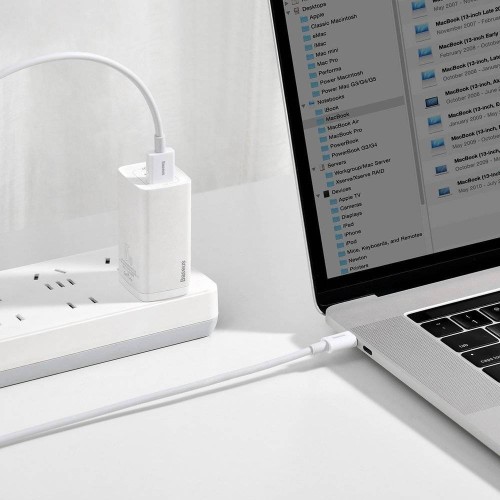 USB kabelis Baseus Superior iš USB į Type-C 66W 2.0m baltas CATYS-A02