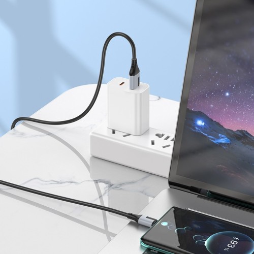 USB kabelis Borofone BX101 USB-A to USB-C 1.0m baltas
