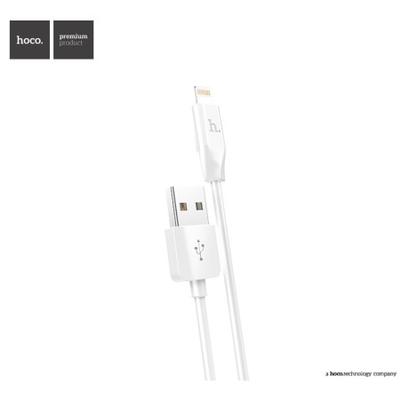USB kabelis Hoco X1 Lightning 1.0m baltas