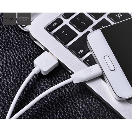USB kabelis Hoco X1 Lightning 1.0m baltas