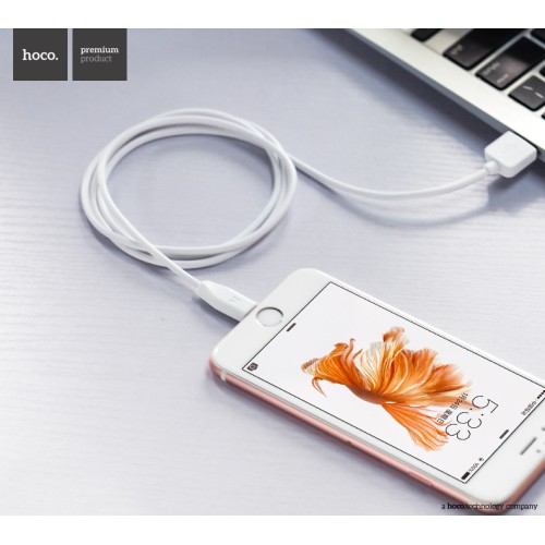 USB kabelis Hoco X1 microUSB 1.0m baltas