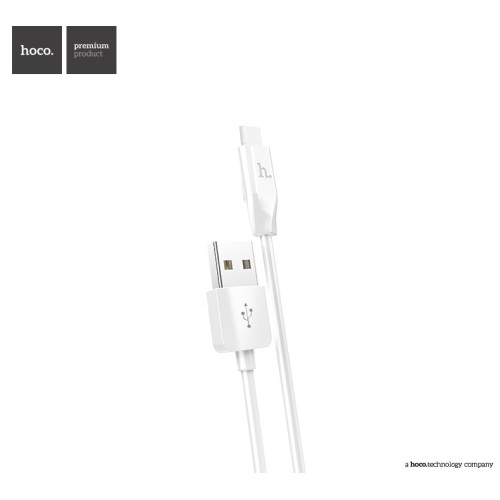 USB kabelis Hoco X1 Type-C 1.0m baltas