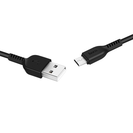 USB kabelis Hoco X20 USB-A to MicroUSB 2.0m juodas