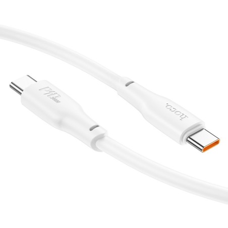 USB kabelis Hoco X93 60W USB-C to USB-C 2.0m baltas