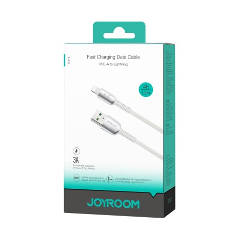 USB kabelis Joyroom S-A51 USB-A to Lightning 3A 1.2m pilkas