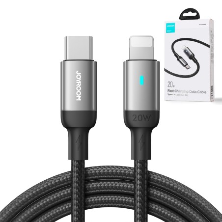 USB kabelis Joyroom S-CL020A10 Type-C to Lightning 20W 1.2m juodas