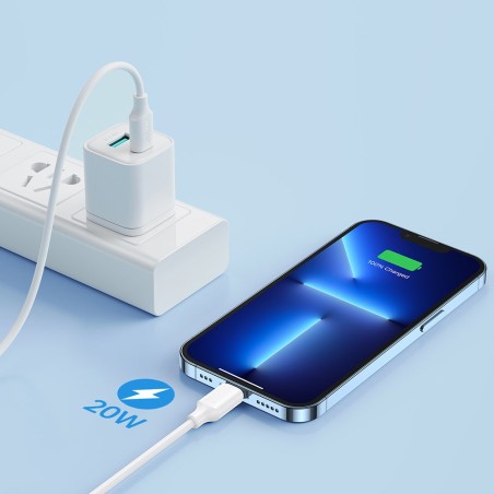 USB kabelis Joyroom S-CL020A9 Type-C to Lightning 20W 1.0m baltas