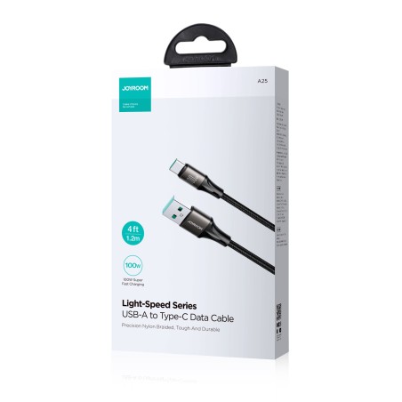 USB kabelis Joyroom SA25-AC6 USB to USB-C 100W 1.2m juodas