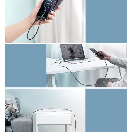 USB kabelis Ugreen US287 USB to USB-C 3A 2.0m juodas