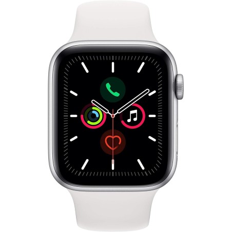 Apple Watch Series 5 44mm GPS+Cellular Stainless Steel Case, Sidabrinis su odos spalvos apyranke, Klasė B