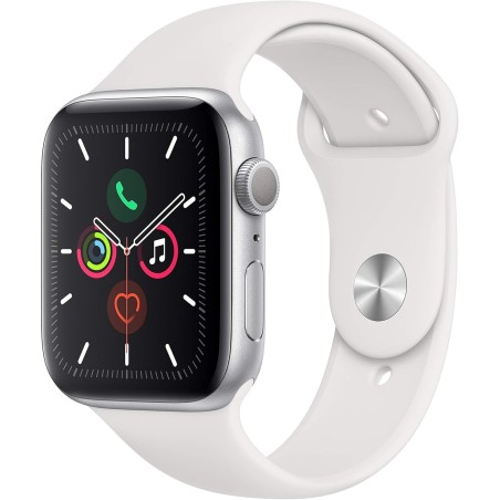 Apple Watch Series 5 44mm GPS+Cellular Stainless Steel Case, Sidabrinis su odos spalvos apyranke, Klasė B