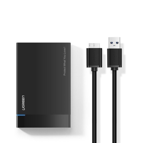 2.5 HDD SSD adapteris Ugreen US221 + 0.5m cable juodas