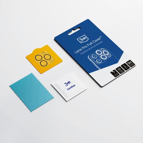 Apsauginis stikliukas kamerai 3mk Lens Pro Apple iPhone 16/16 Plus juodas