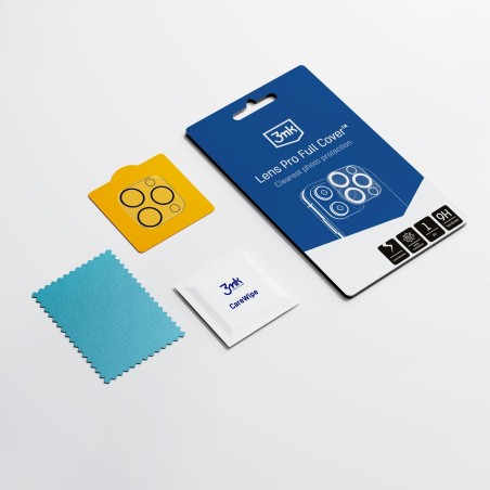 Apsauginis stikliukas kamerai 3mk Lens Pro Apple iPhone 16/16 Plus juodas