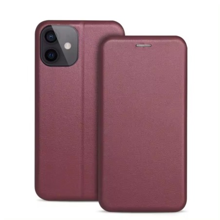 Dėklas Book Elegance Xiaomi Mi 11 Lite 4G/5G/11 Lite 5G NE tamsiai raudonas