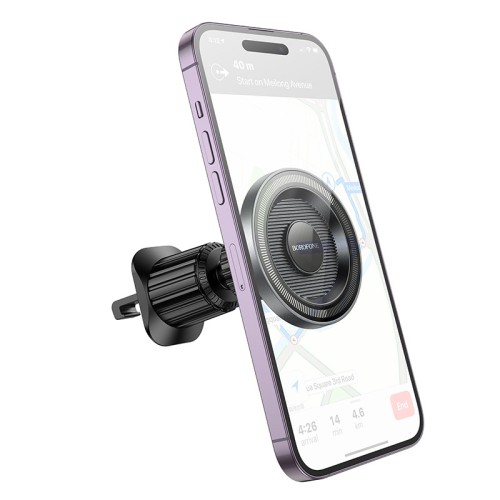 Automobilinis telefono laikiklis Borofone BH122 Magsafe (air vent) juodas