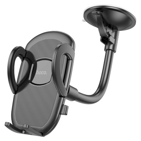 Automobilinis telefono laikiklis Hoco H10 (windshield) juodas