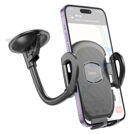 Automobilinis telefono laikiklis Hoco H10 (windshield) juodas