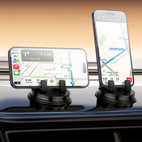 Automobilinis telefono laikiklis Hoco H55 (dashboard) juodas