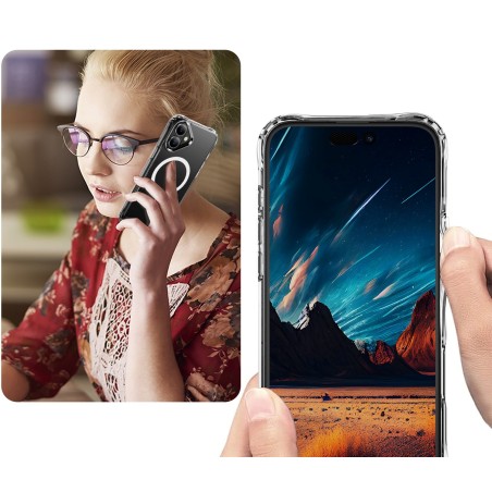 Dėklas Perfectionists Clear Mag Case Apple iPhone 16 Plus skaidrus